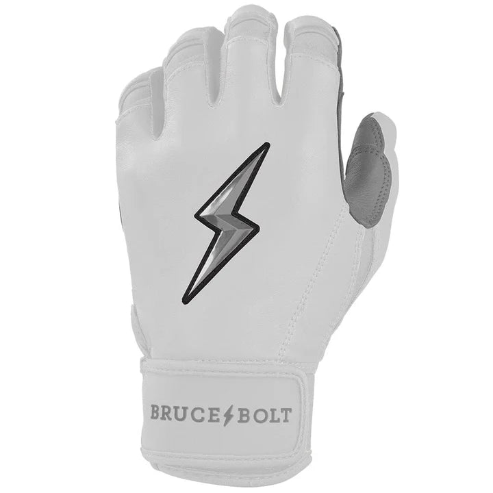 Bruce Bolt Premium Pro Chrome Series Short Cuff Batting Gloves