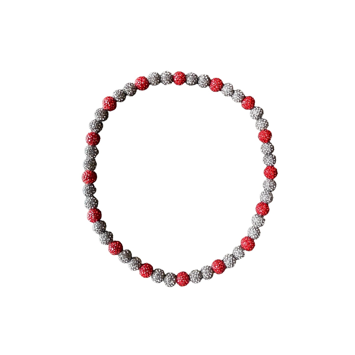 RAD - Bling Bead Necklace (Red/Grey)