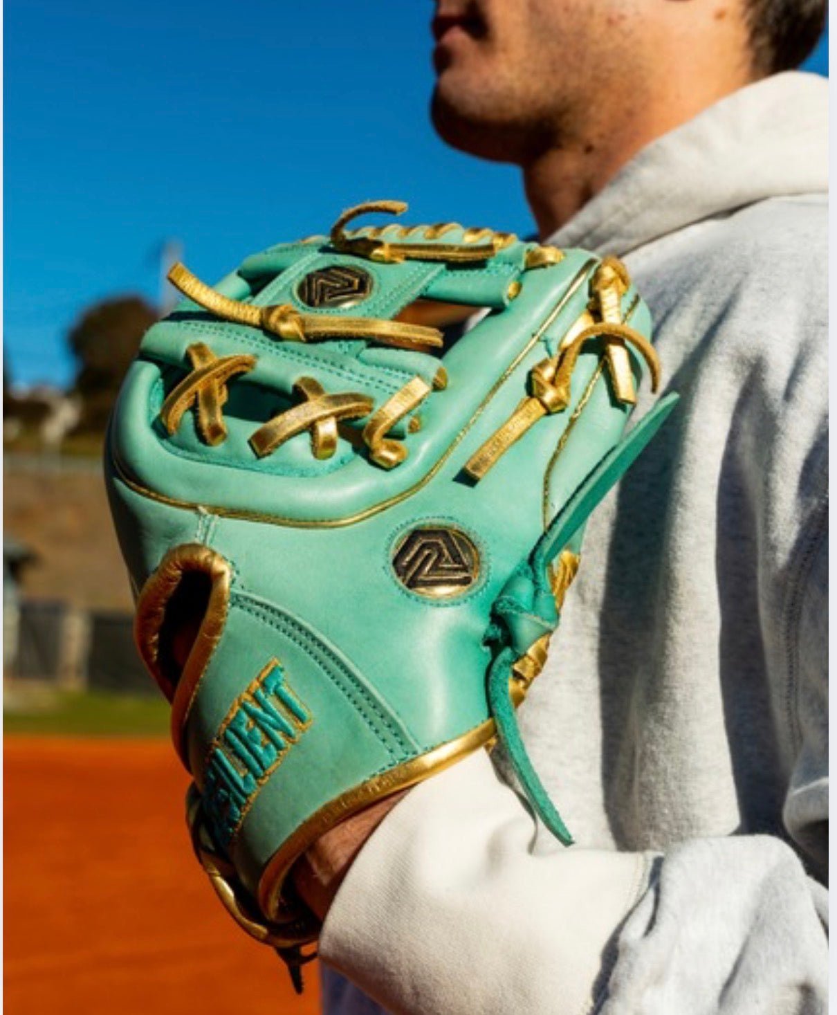 Relic MXT Series - Mint & Gold Baseball Glove