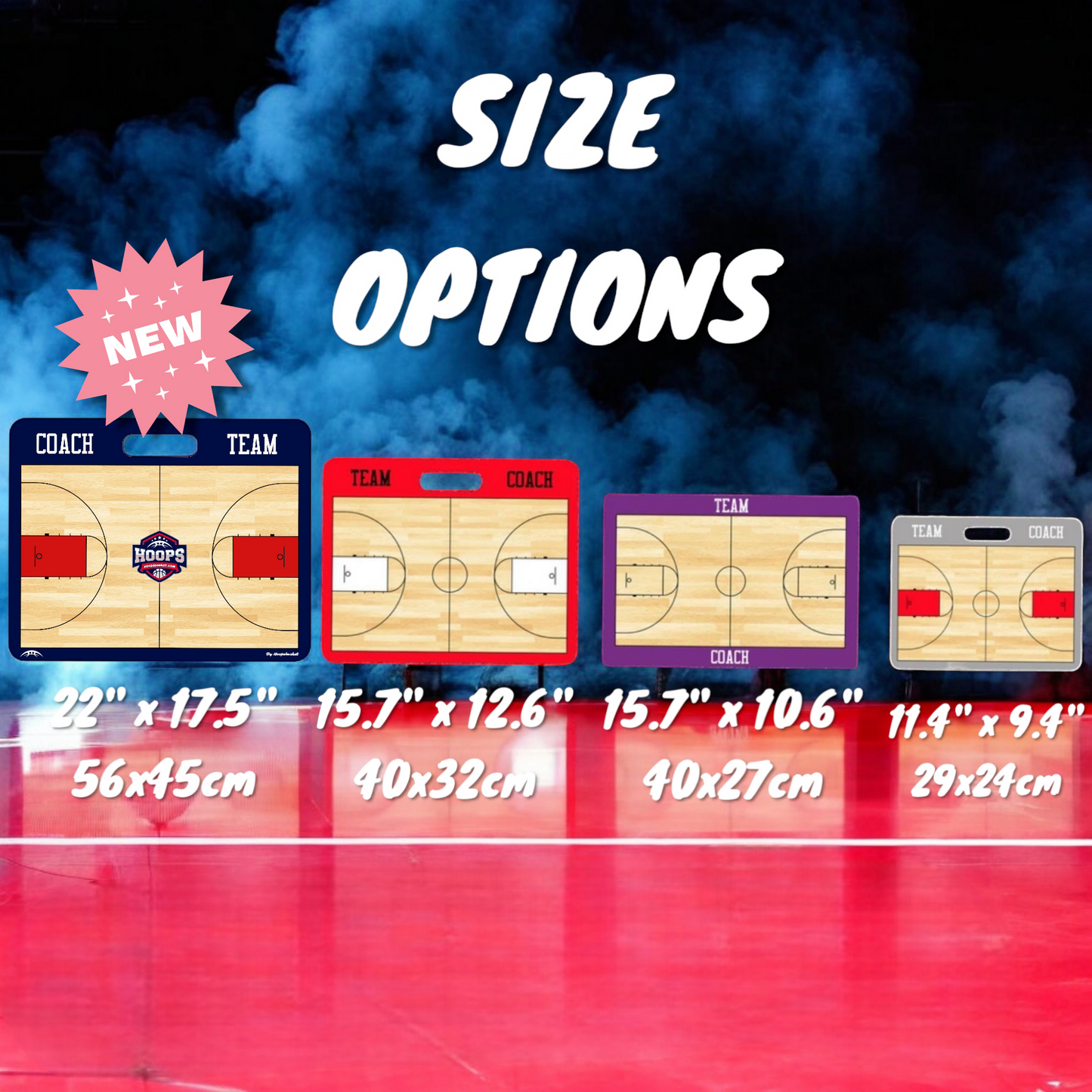 Custom Men's NCAA Basketball Coaching Board 11.4 x 9.4 in (Magnetic)