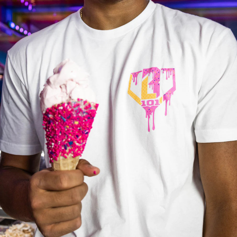 Baseball Lifestyle 101 Ice Cream Tee