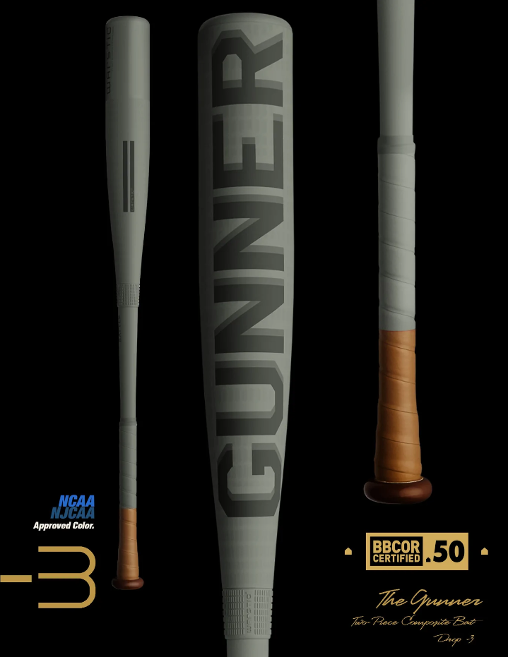 WARSTIC GUNNER BBCOR METAL BASEBALL BAT: MBGNR22GY