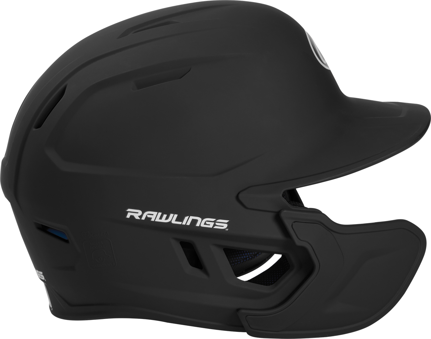 Rawlings Mach Matte Batting Helmet with Left Handed Batter Extension