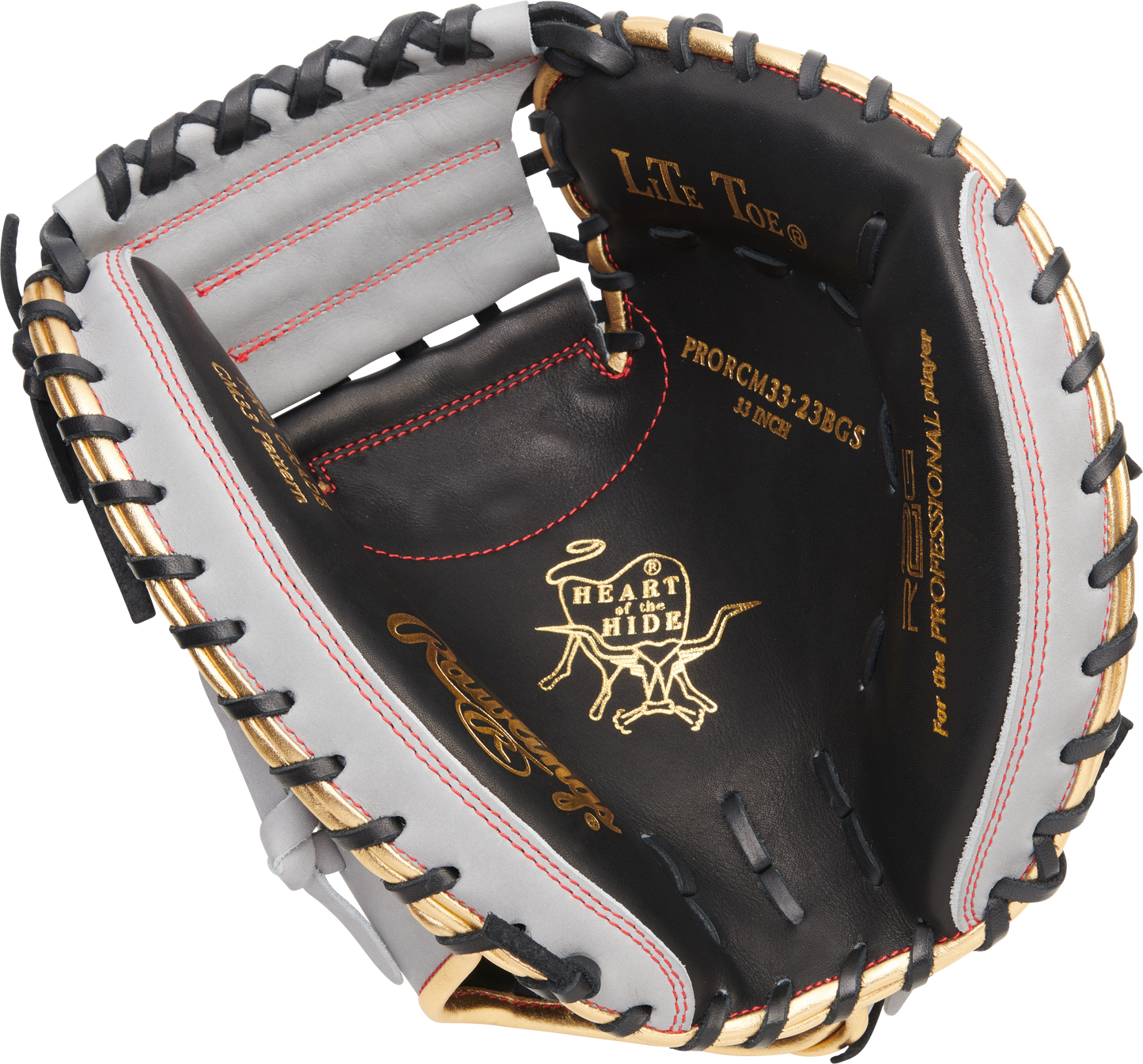 Rawlings Heart of the Hide R2G 33-inch Catcher's Mitt Glove: PRORCM33-23BGS