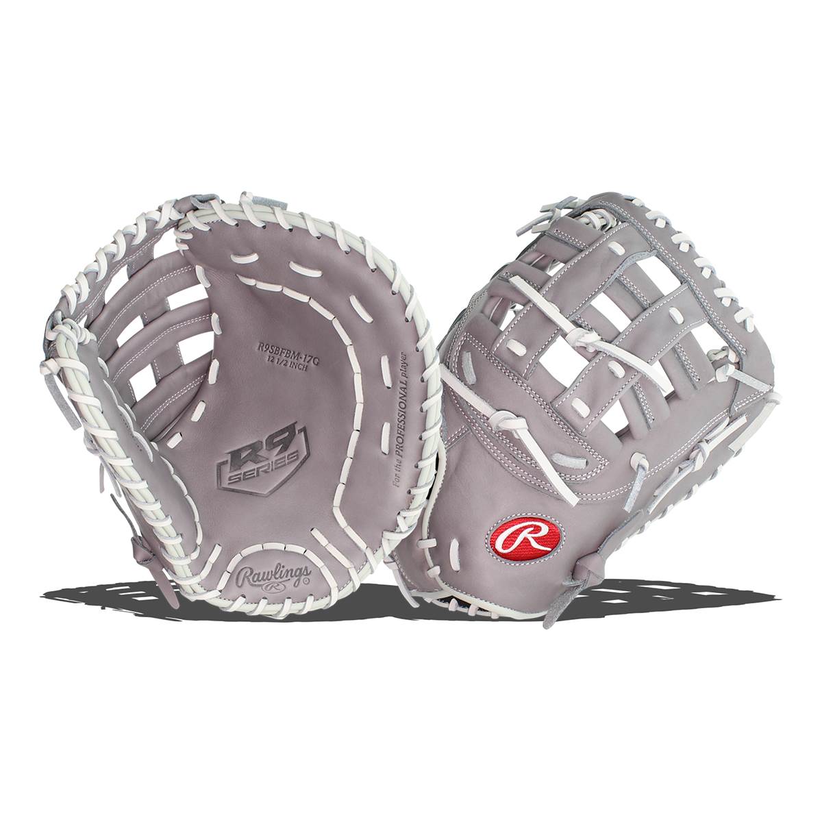 Rawlings R9 Series Fastpitch Softball First Base Mitt R9SBFBM-17G