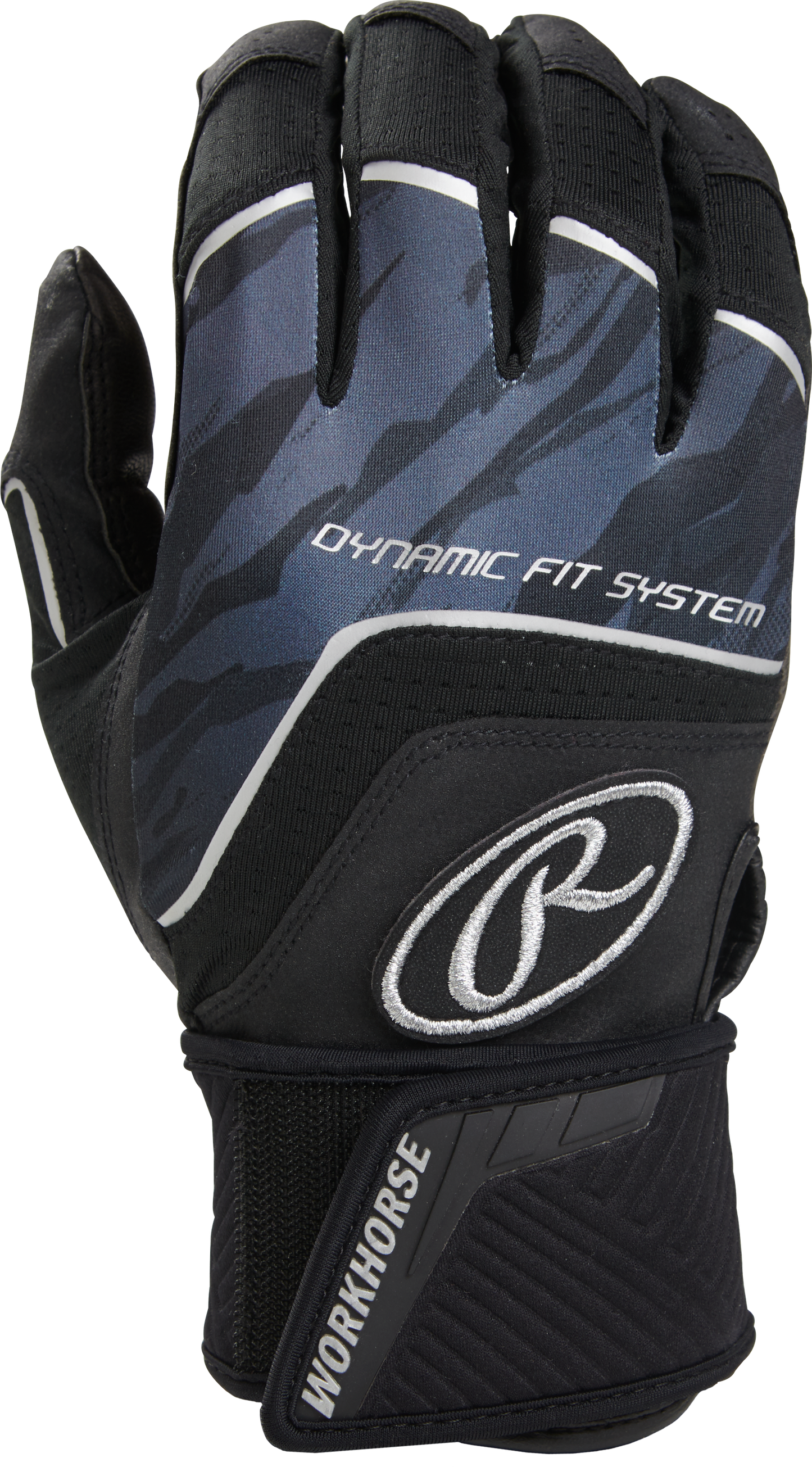 Rawlings Workhorse Adult Batting Gloves w/ Compression Strap