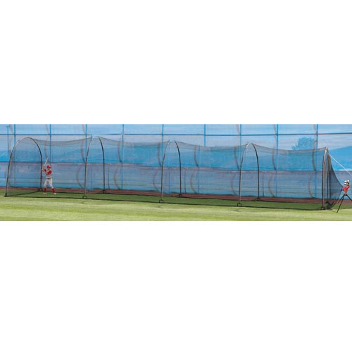 Heater Deuce 95 MPH Pitching Machine w/ Feeder & Xtender 48' Batting Cage