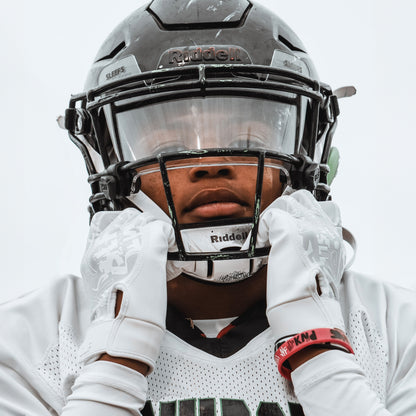 White Sticky Football Receiver Gloves