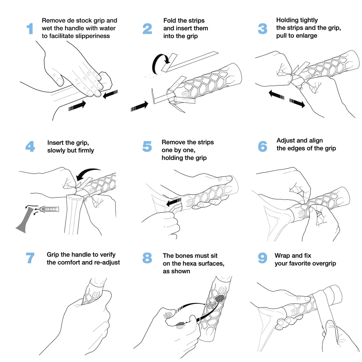 Pickleball Elongated Grip