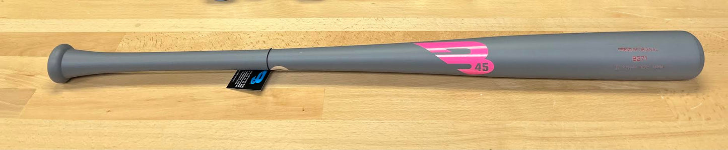 B45 B271 Premium Yellow Birch Wood Baseball Bat