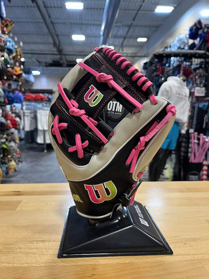 Wilson A2K 2024 June GOTM 1724 Grey/Black 11.75" Baseball Glove: WBW1022571175