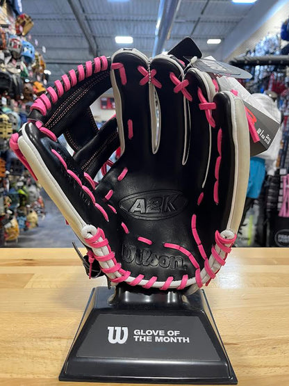 Wilson A2K 2024 June GOTM 1724 Grey/Black 11.75" Baseball Glove: WBW1022571175