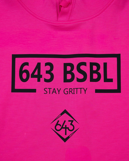 Short-Sleeve Hoodie - 643 Box Electric Pink V2