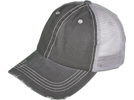 Custom Hat Ladies Grey Trucker Hat 21504