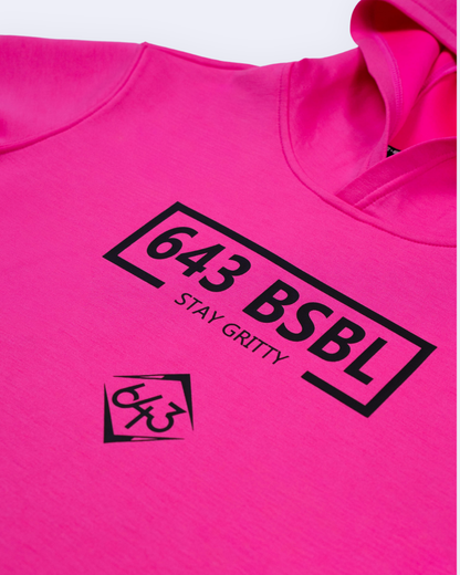 Short-Sleeve Hoodie - Youth - 643 Box Electric Pink V2
