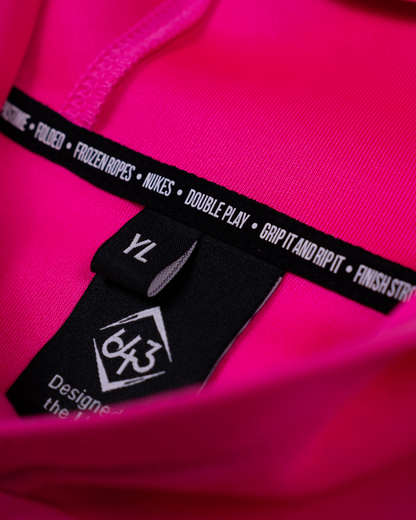 Short-Sleeve Hoodie - 643 Box Electric Pink V2