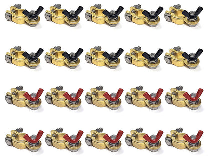 Marine Grade Battery Terminal Top Post Kit for RV, Trucks, Boats, Cars, Campers, Golf Carts (Military Spec. B-12128C)