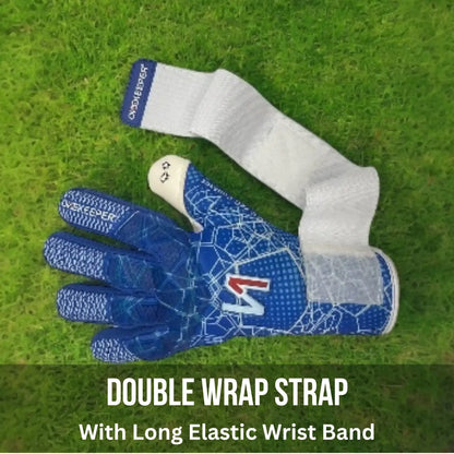 C-TEC Blue and White with Thin Neoprene Backhand for Cold Weather