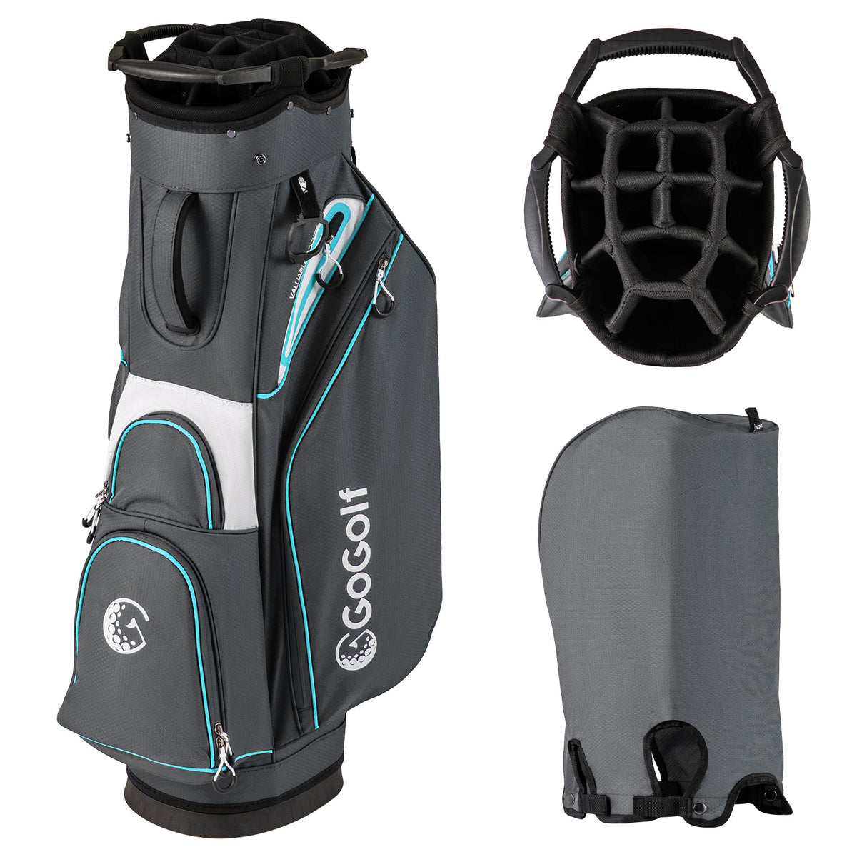 Golf Cart Bag Lightweight Portable Golf Club Organizer Bag