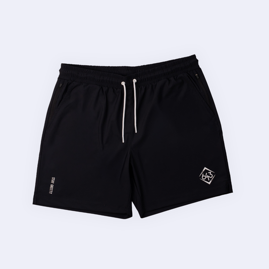 Solid Shorts - Black/White V2
