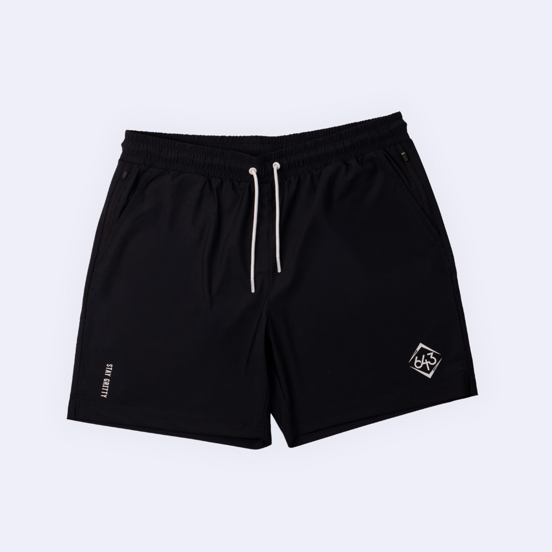 Solid Youth Shorts - Black/White V2