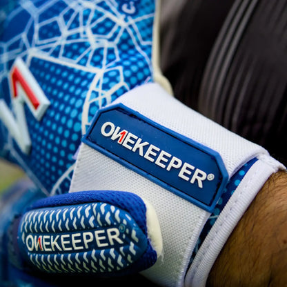 C-TEC Blue and White with Thin Neoprene Backhand for Cold Weather