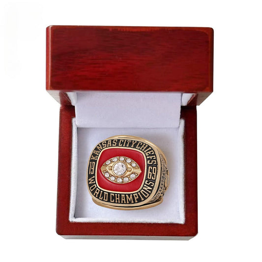 1969 Kansas City Championship Ring – Football Championship IV Commemorative Fan Collectible Gift