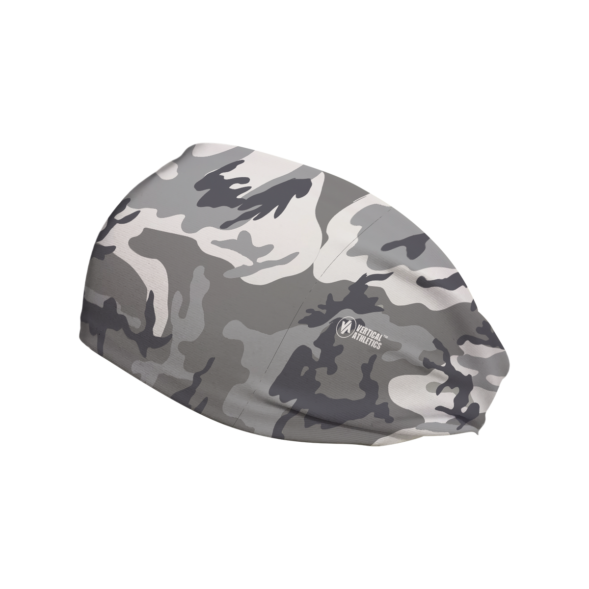 Cooling Headband: Gray Camo