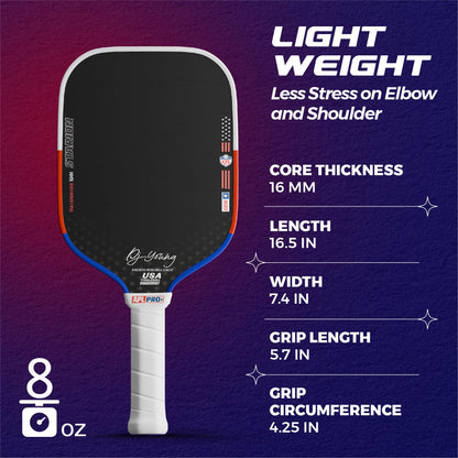 APL Valorix Pro+ 16mm Pickleball Paddle | Carbon Fiber | Gen 4 Thermoformed Foam Technology