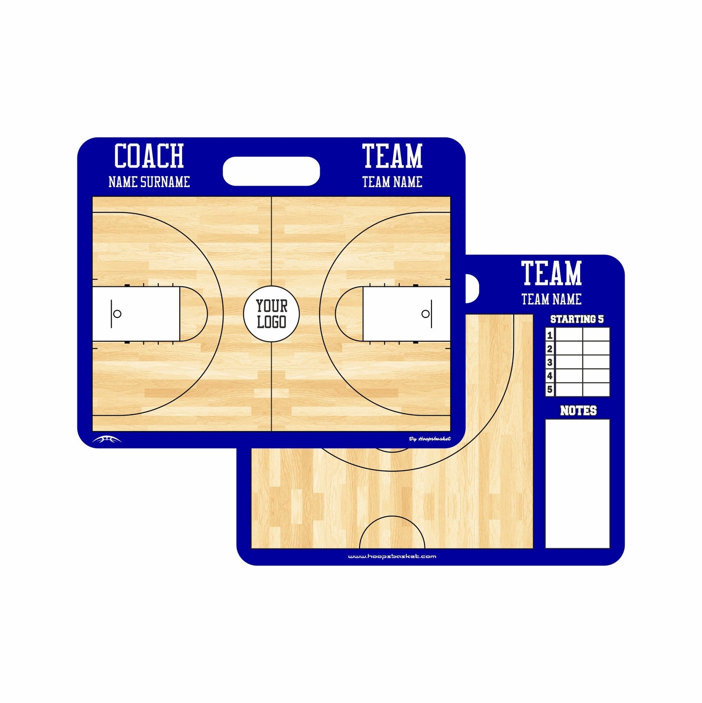 Custom Men's NCAA Basketball Coaching Board 22 x 17.5 in (Magnetic)