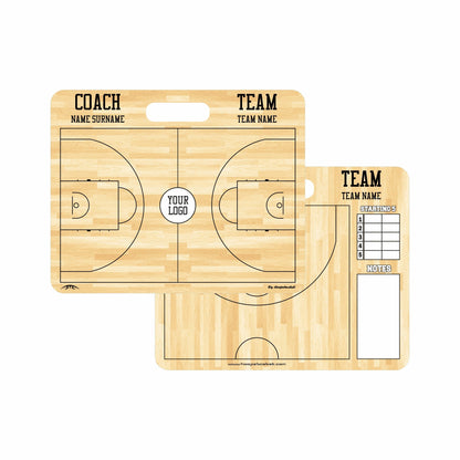 Custom FIBA Basketball Coaching Board 11.4 x 9.4 in (Magnetic)