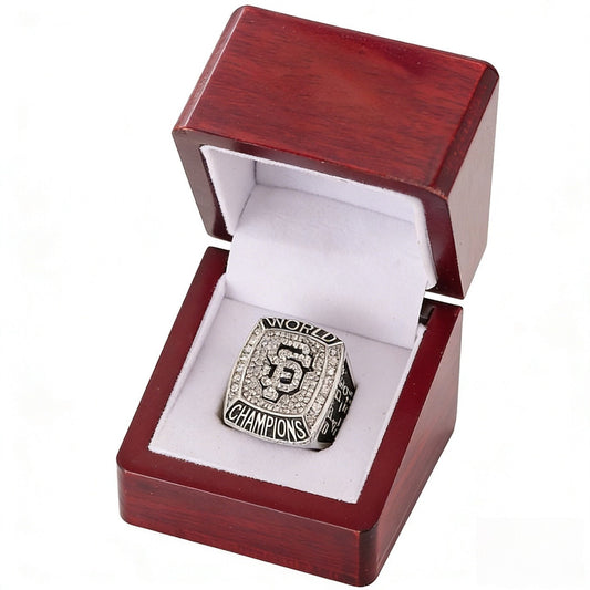 2012 San Francisco Baseball Championship Ring Replica – Fan Collectible Gift with Wooden Display Box