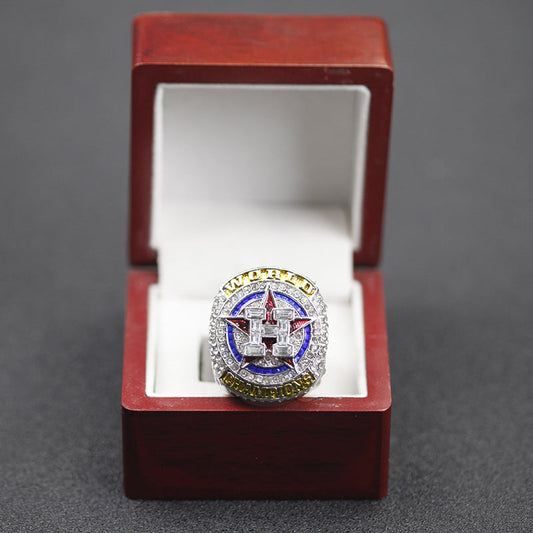2022 Houston Baseball Championship Ring Replica – Fan Collectible Gift with Wooden Box