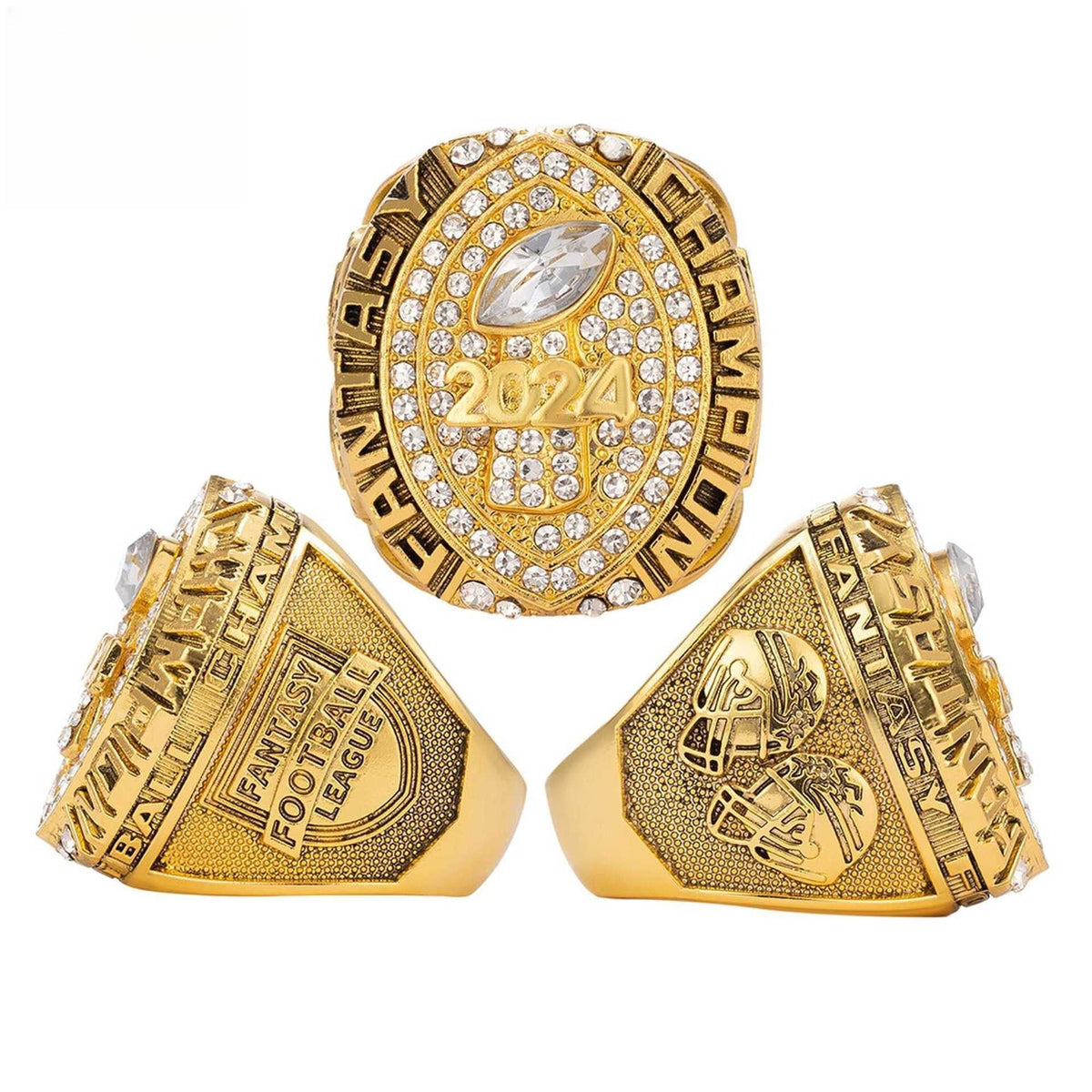 2024 Fantasy Football League Championship Ring – Champion Memorial Gift for Fans