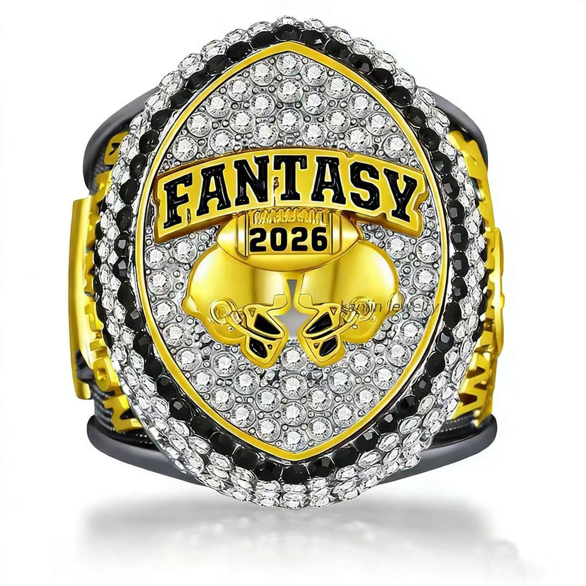2026 Fantasy Football Championship Ring Replica – Helmet Design Collectible for Fans