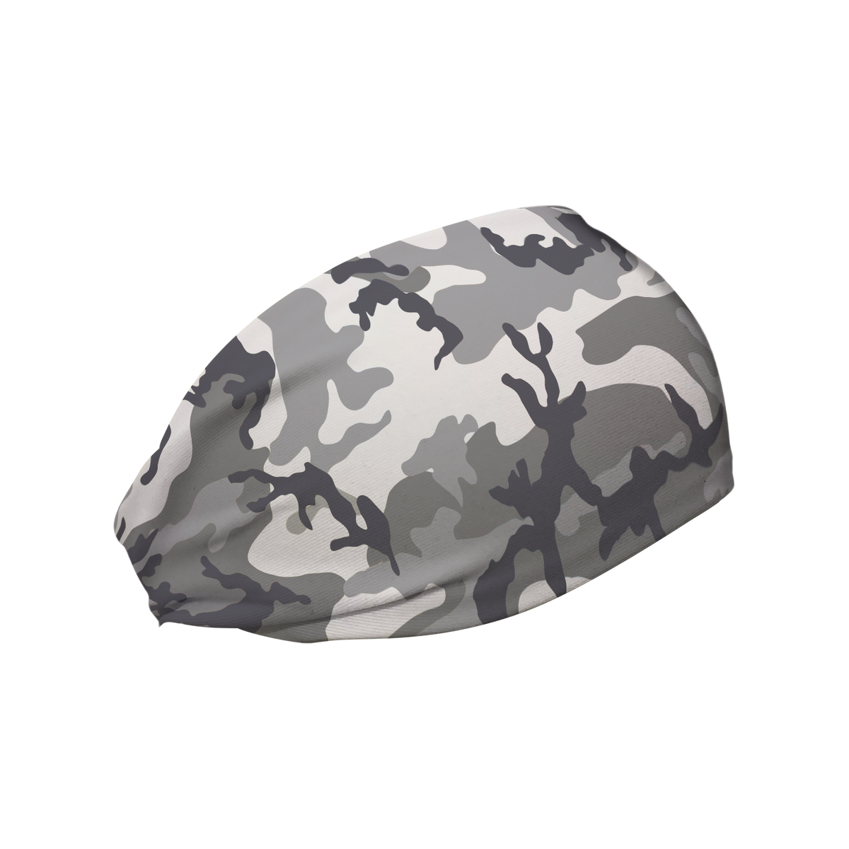 Cooling Headband: Gray Camo