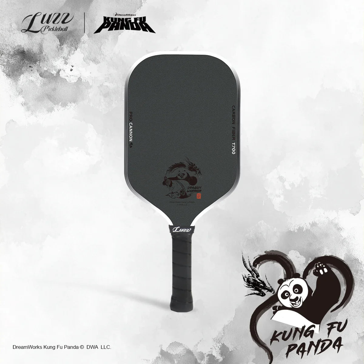Luzz Kung Fu Panda Cannon Pickleball Paddle & "Master Po" Cover