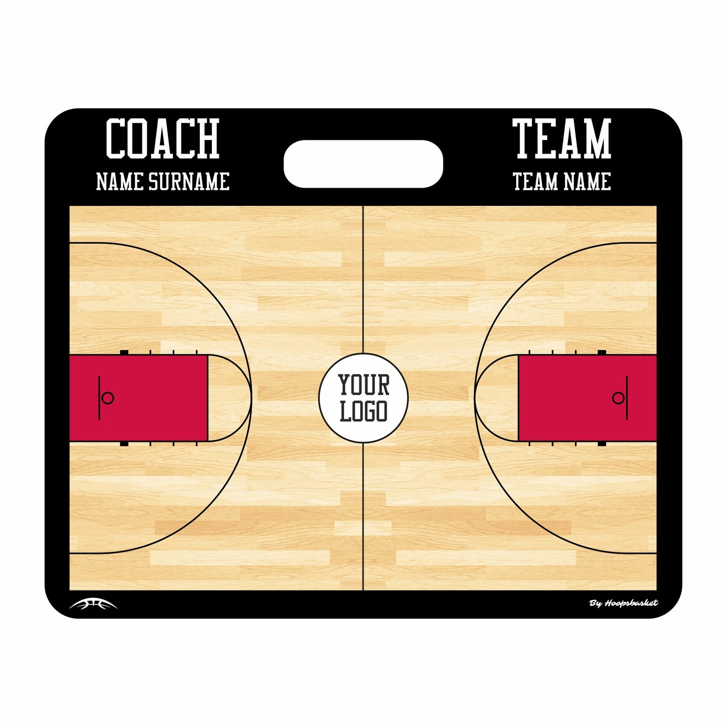 Custom High School Basketball Coaching Board 15.7 x 12.6 in (Magnetic)
