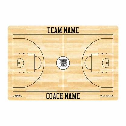 Custom FIBA Basketball Coaching Board 15.7 x 10.6 in (Classic)