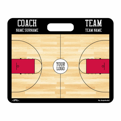 Custom High School Basketball Coaching Board 22 x 17.5 in (Magnetic)