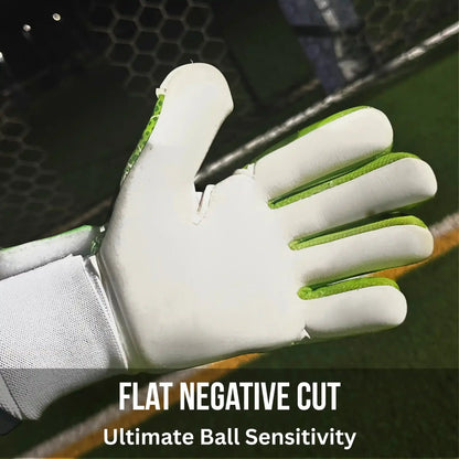 C-TEC Green and White with Thin Neoprene Backhand for Cold Weather