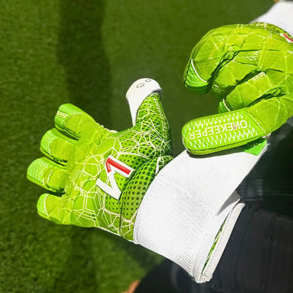 C-TEC Green and White with Thin Neoprene Backhand for Cold Weather
