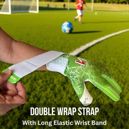 C-TEC Green and White with Thin Neoprene Backhand for Cold Weather