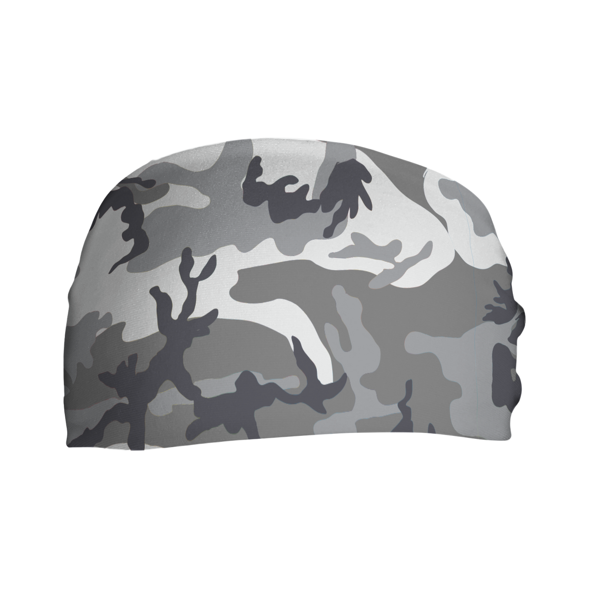 Cooling Headband: Gray Camo