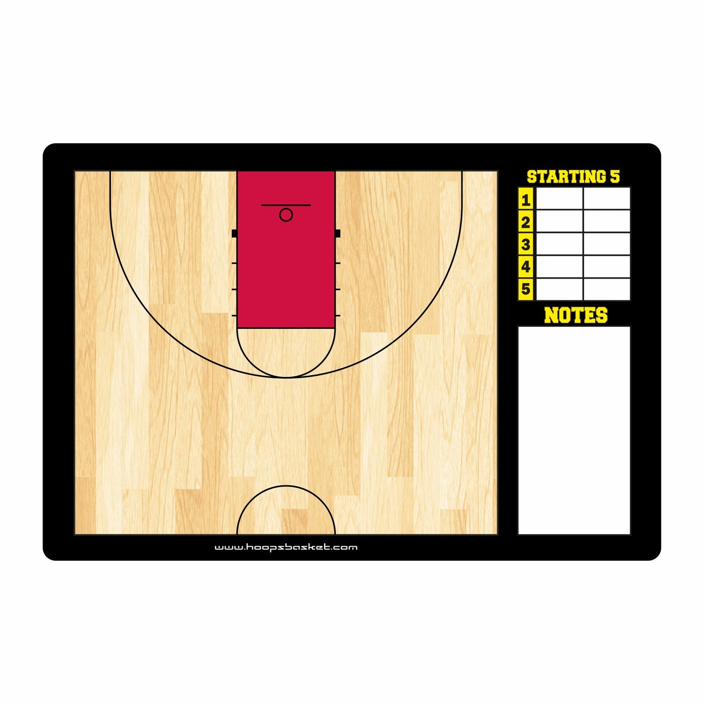 Custom High School Basketball Coaching Board 15.7 x 10.6 in (Classic)