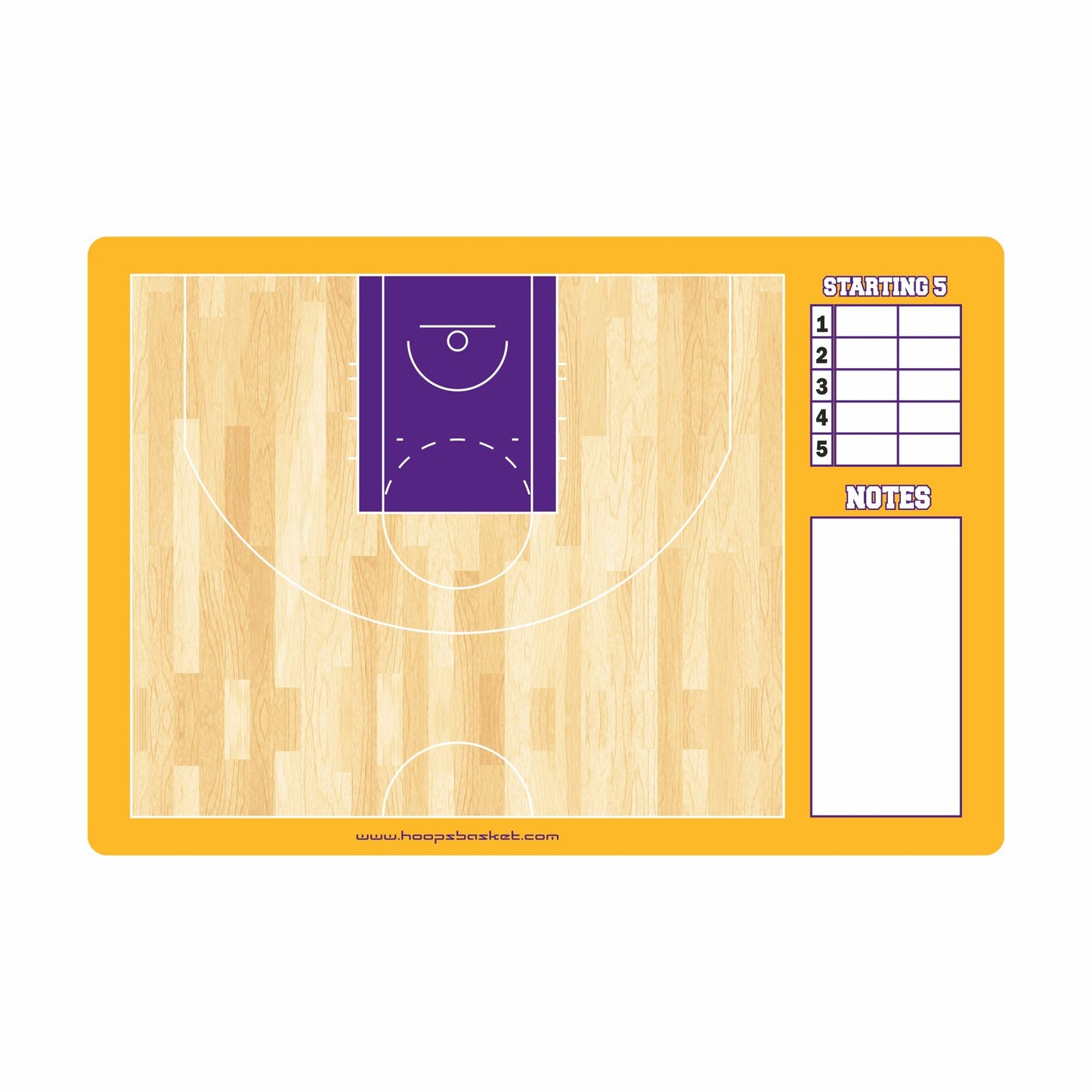 Custom NBA Basketball Coaching Board 15.7 x 10.6 in (Classic)
