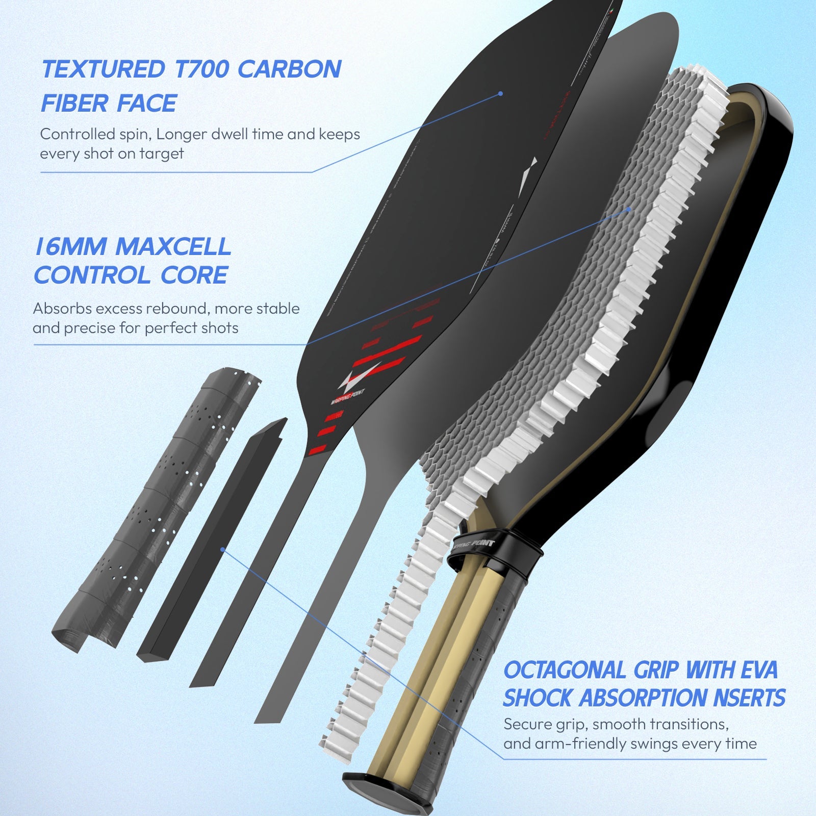 Rhythm Pickleball Paddle - Wide body – Prime Sports
