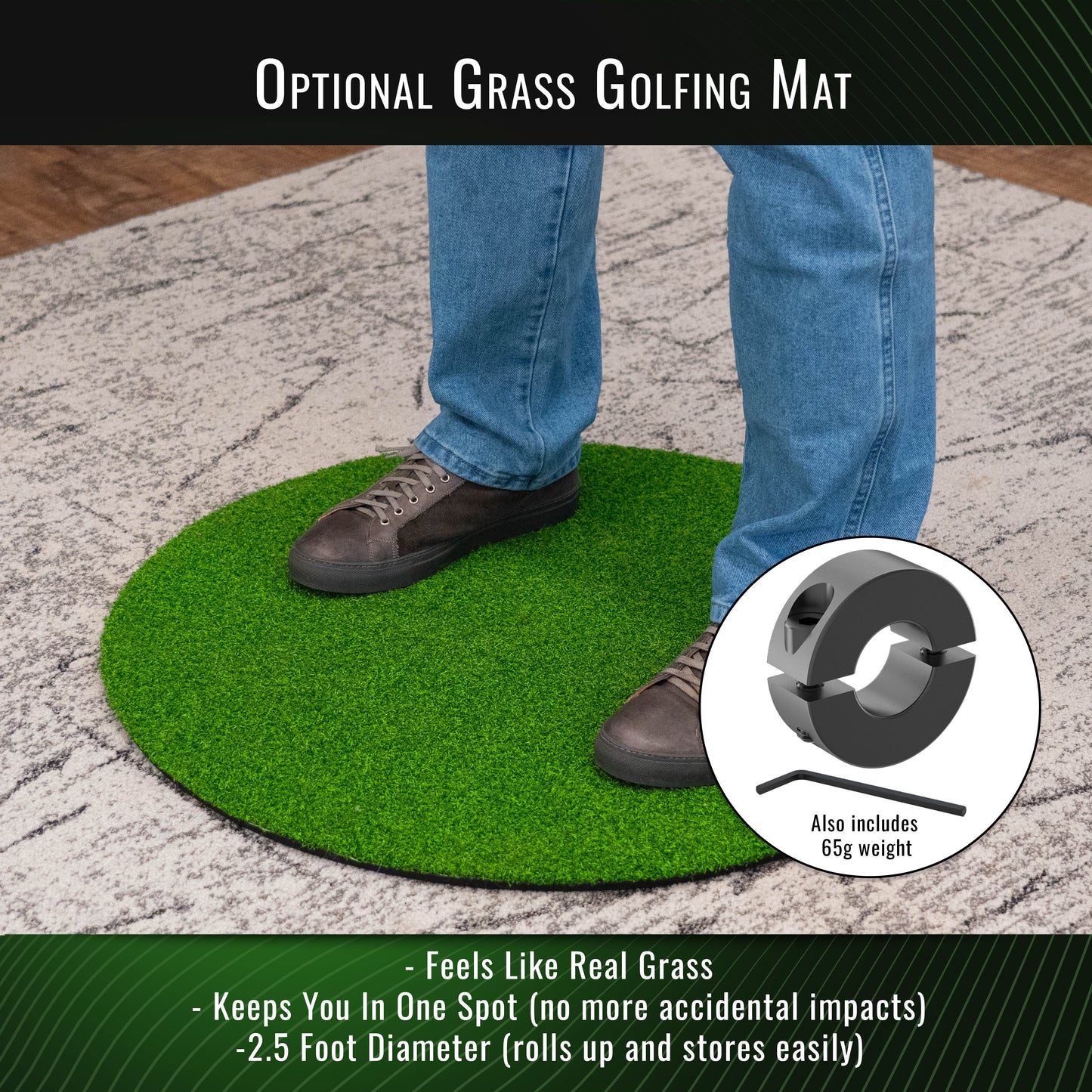 DriVR - VR Golf Club Handle Accessory - Compatible with Meta Quest , Quest 2, and Rift S - For GOLF+