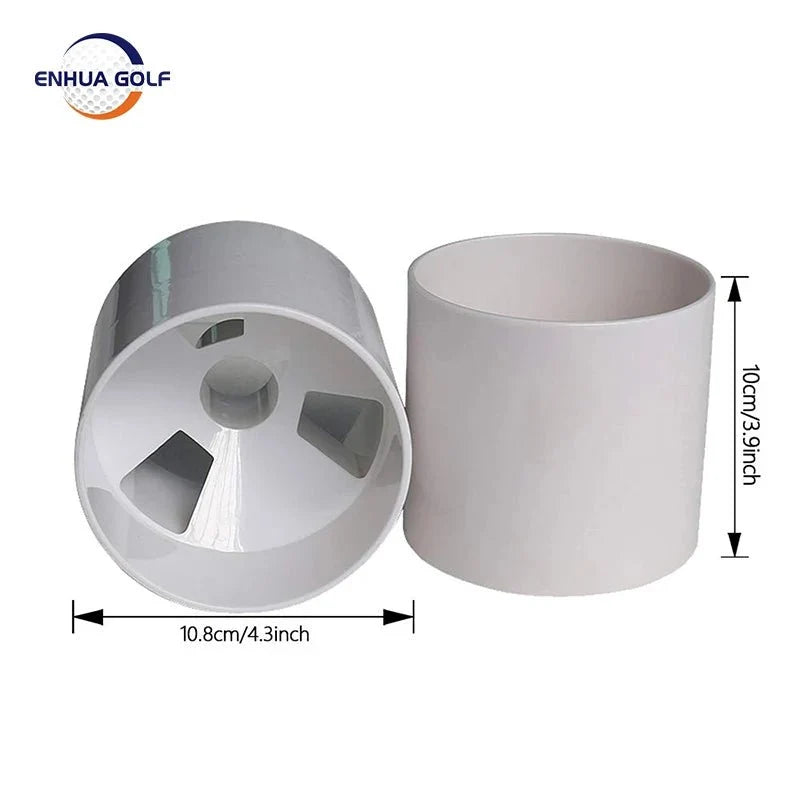 4'' White Plastic Golf Hole Cup