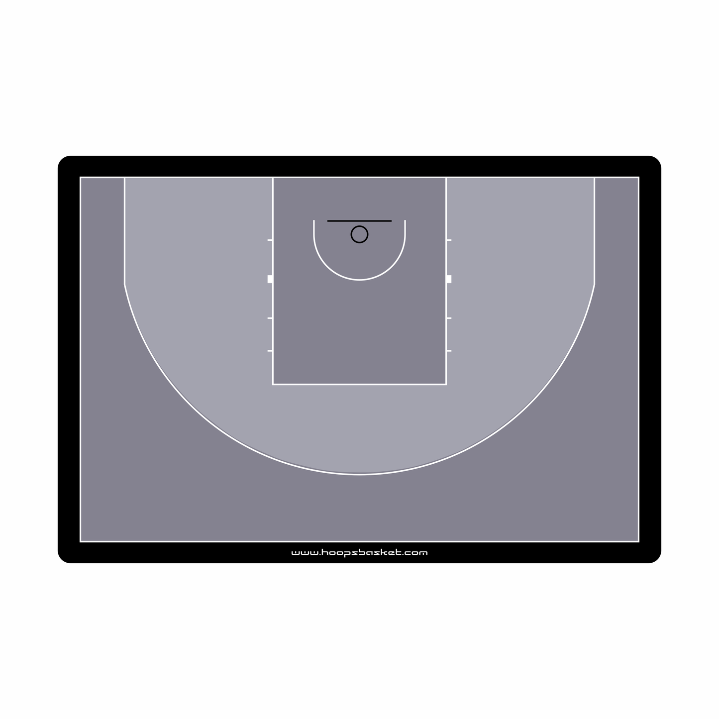 Custom 3x3 Basketball Coaching Board 15.7 x 10.6 in (Classic)